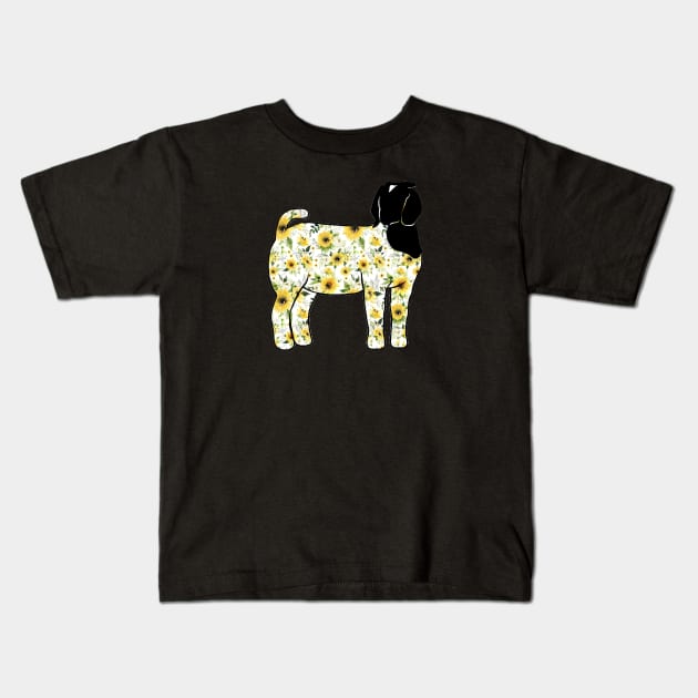 Sunflower Market Show Doe Silhouette - NOT FOR RESALE WITHOUT PERMISSION Kids T-Shirt by l-oh